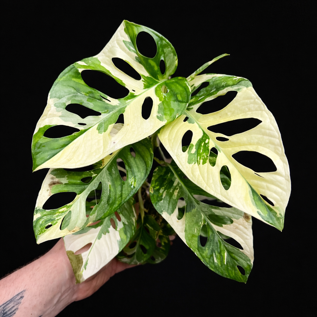 Monstera Adansonii Albo Variegated (Swiss Cheese Vine)