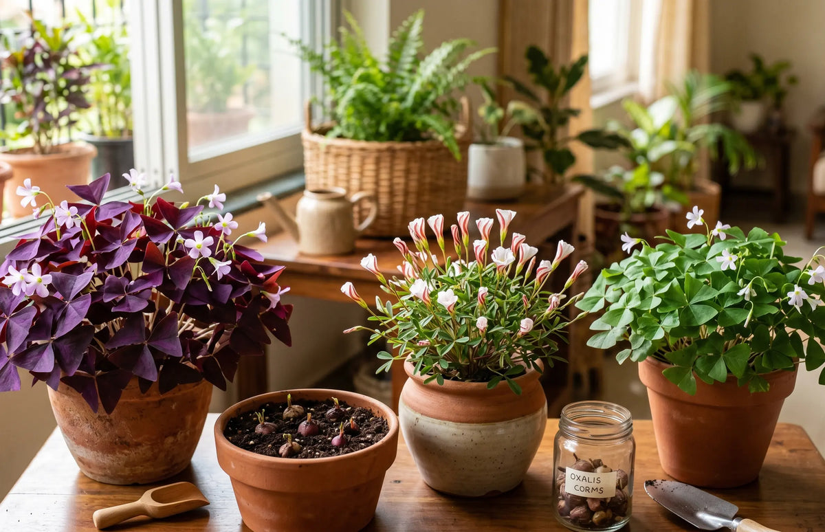 The Complete Guide to Growing Oxalis from Corms: Varieties, Dormancy & Storage for Indian Growers
