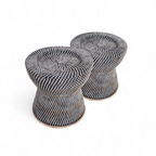 Bobo Cane Seating Stool - Furniture - Soiled