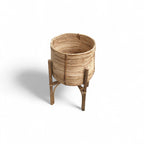 Buddy Handcrafted Cane Planter Stand - Planter - Soiled