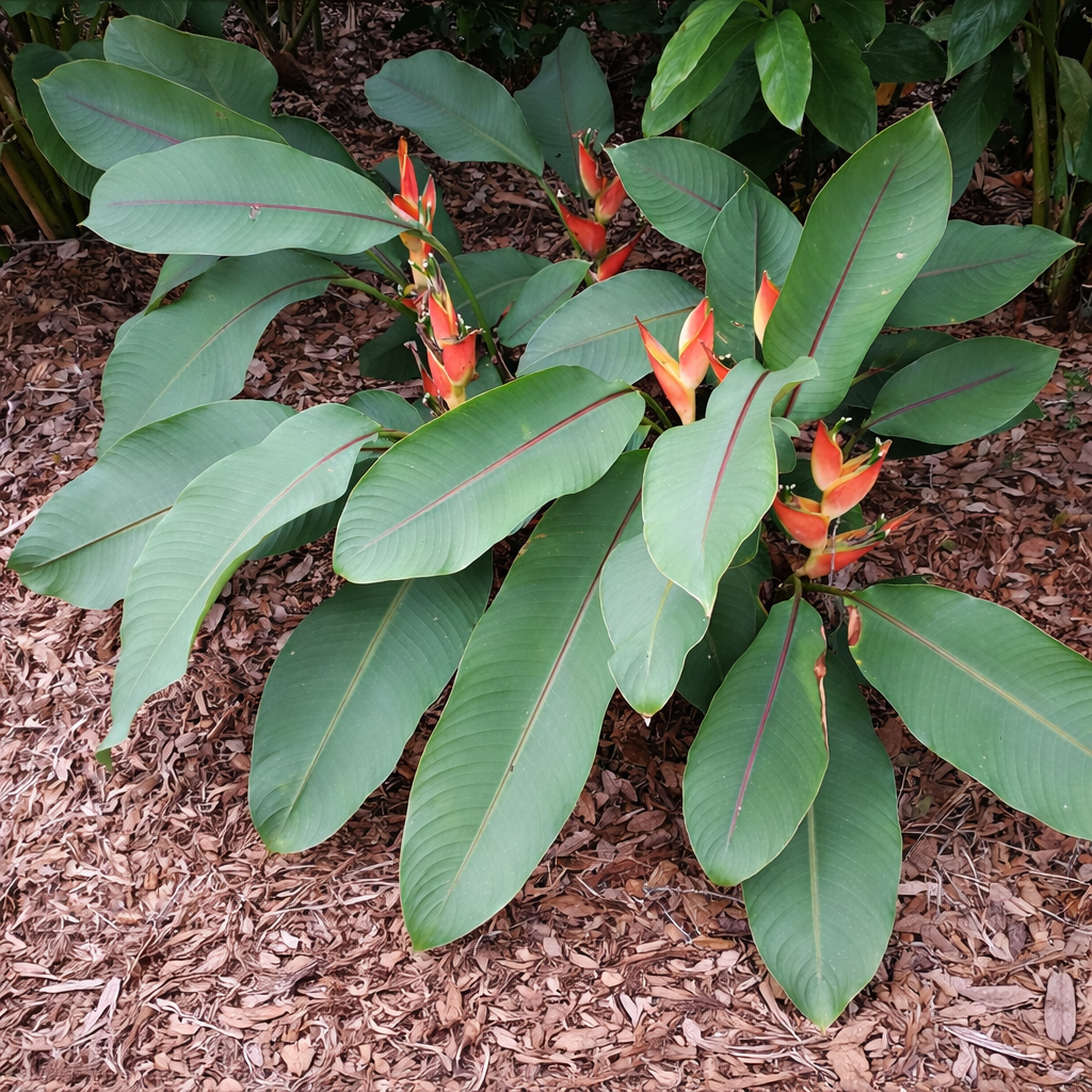Heliconia Sharonii leaf full