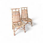 Melman Cane Patio Chair - Chairs - Soiled