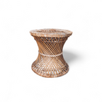 Noor Cane Seating Stool - Furniture - Soiled