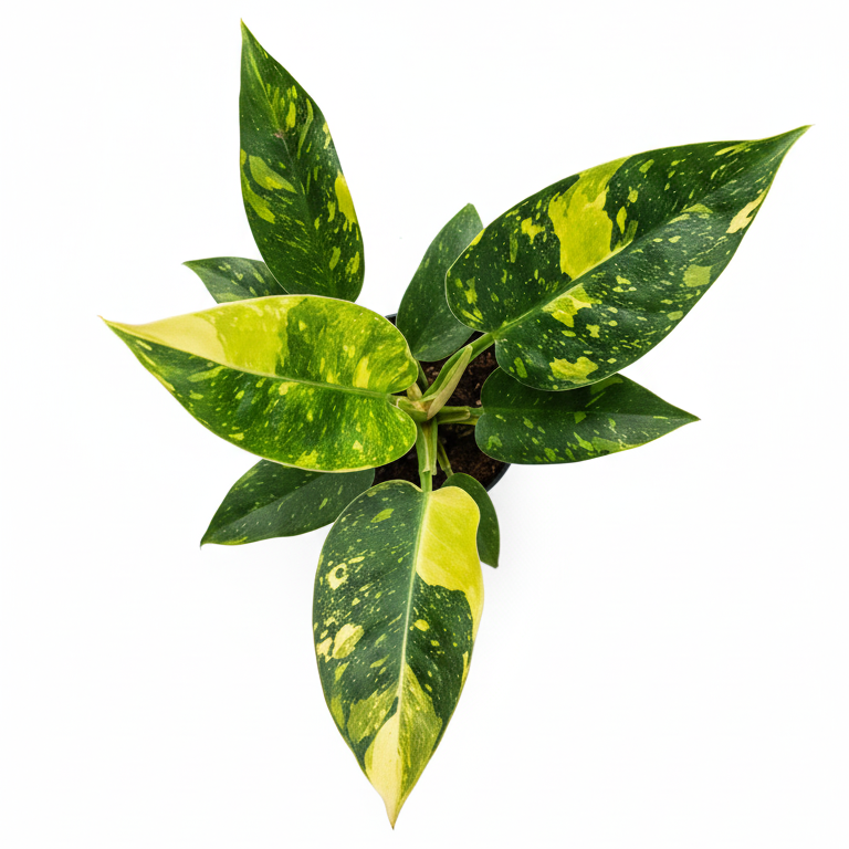 Philodendron Green Congo Variegated