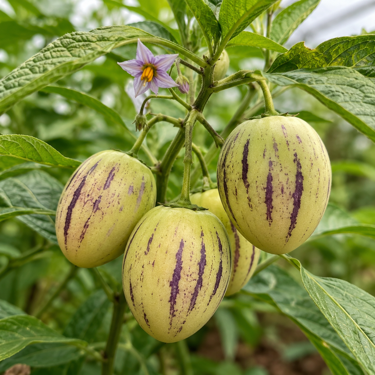 Tree Tomato / Pepino Melon Fruit Plant (Solanum Muricatum)