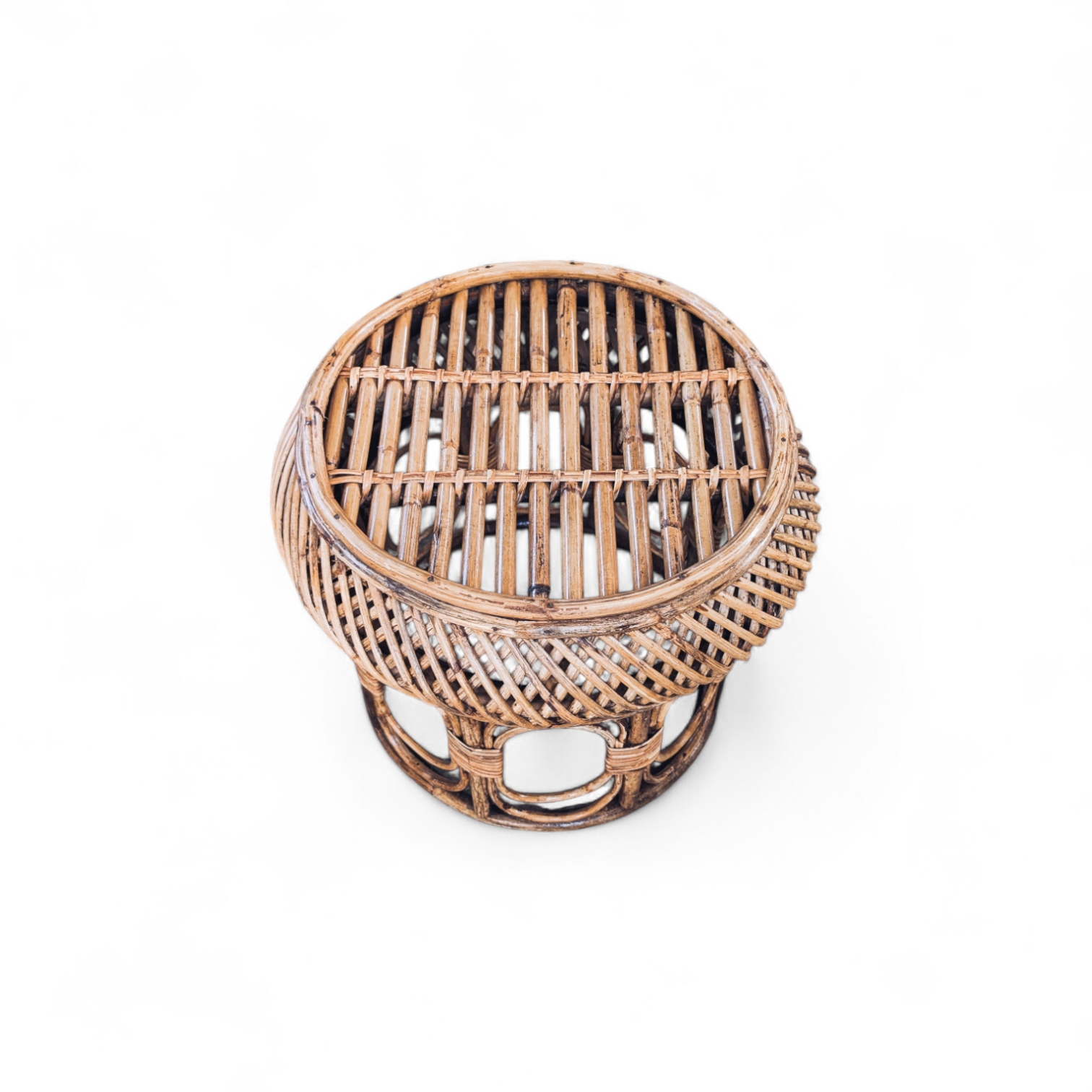 Zoya Cane Seating Stool -  - Soiled