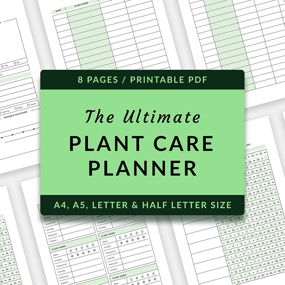 The Ultimate Plant Care Planner (Printable PDF) -  - soiled.in