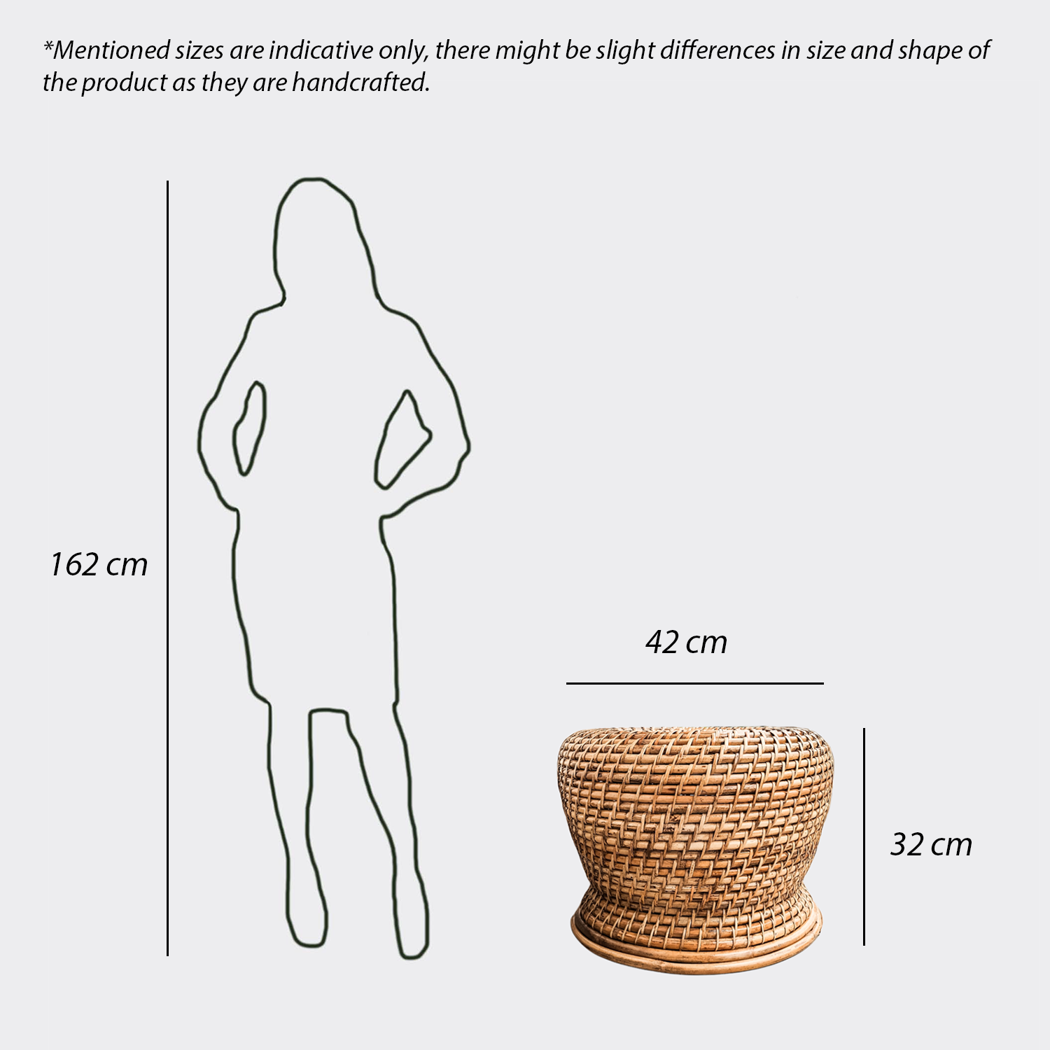 Premium Cane Handmade Stool - stool - soiled.in