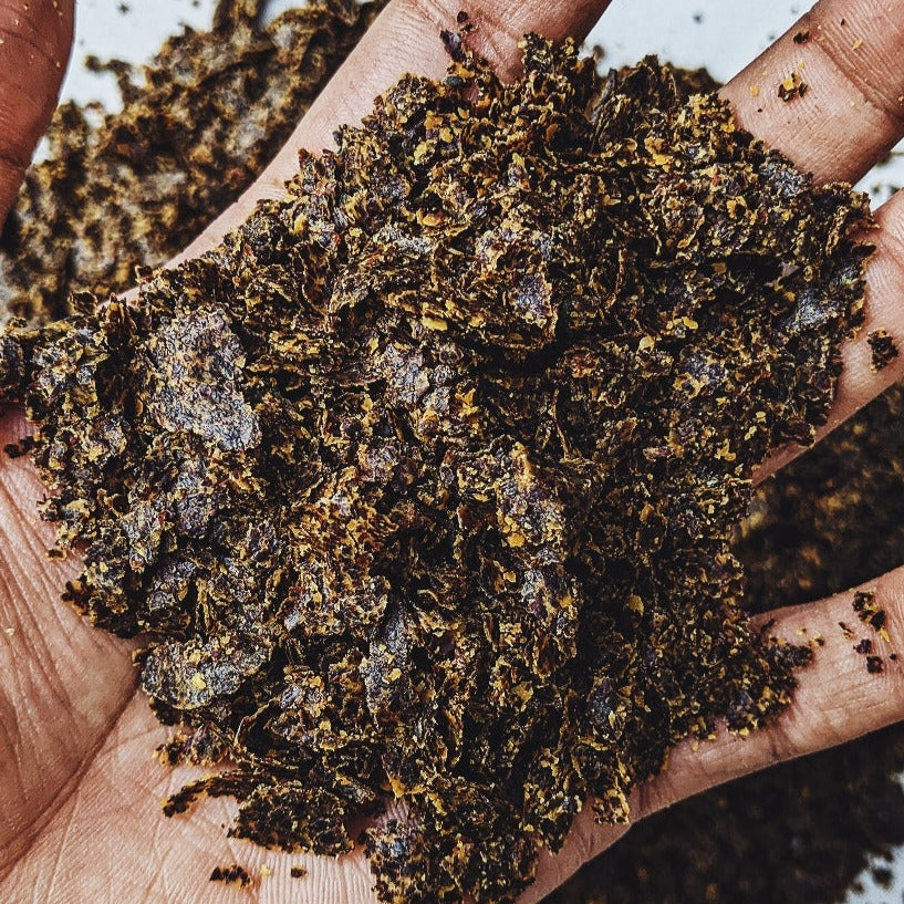 Mustard Oil Cake Bio Fertilizer - Organic Manure - Soiled