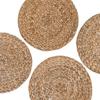 Natural Water Hyacinth Braided Placemats (12 inch) - Home Decor - Soiled
